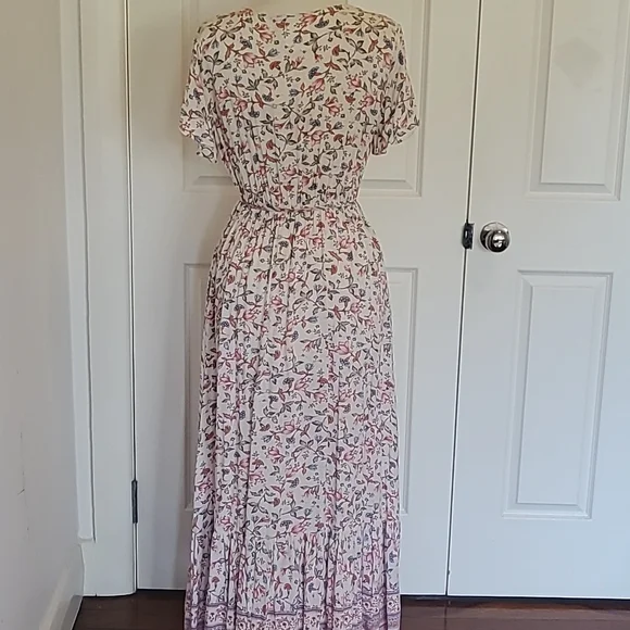 ARIA boho maxi dress Size L. Complete with pearl tie. Great condition - Picture 5 of 7